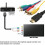 Καλώδιο μετατροπής HDMI σε RCA, καλώδιο σύνθετου ήχου και βίντεο με πλήρως 2
