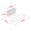 Support mural compact, fixation métallique robuste pour une couverture WiFi améliorée, solution d'installation facile optimisée pour les routeurs 2
