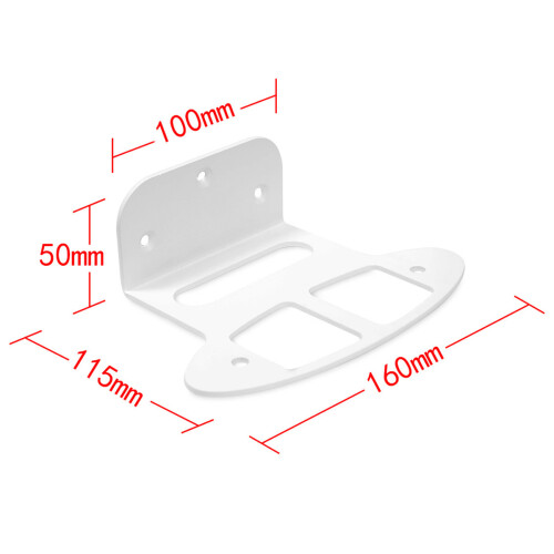 Support mural compact, fixation métallique robuste pour une couverture WiFi améliorée, solution d'installation facile optimisée pour les routeurs 1