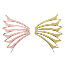 Matte Finish Hair Clips Multi Purpose Usage In Salon And Daily Life, No Crease Duck Billed Design With Wide Application, Bright Color Lightweight