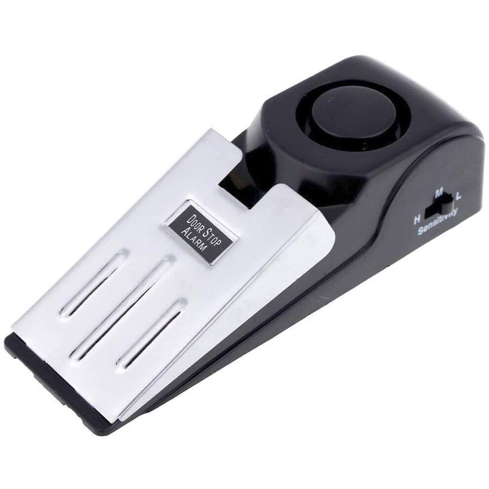 Upgraded Door Stop Alarm, Perfect For Travel And Home Security, Non-Skid Damping Rubber Base Ensures Stability, Portable Travel Door Stopper With 9405630766721