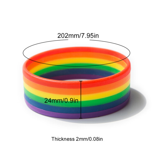 Υποστηρικτικά βραχιόλια LGBT Pride, επαναχρησιμοποιήσιμα αθλητικά βραχιόλια 1