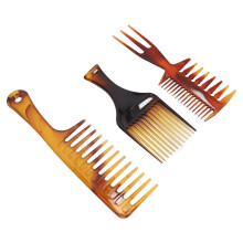 Wide Tooth Hair Comb Set 3pcs Portable Styling Tools for Home & Barbershop
