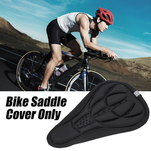 Capa de selim de bicicleta com design ergonômico côncavo, macia e acolchoada com espuma absorvente de impacto, respirável e confortável. 1