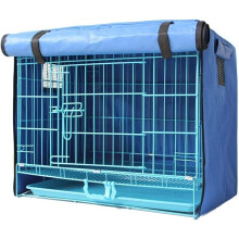 Kennel Cage Cover Windowed Breathable Waterproof Puppy Crate Cover For Wire Crate Indoor Outdoor Protection Size L