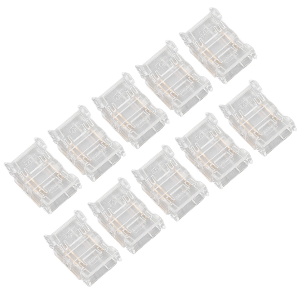 10 Pcs 3Pin 10Mm Cob Led Strip Connectors Gap-Free Solderless Led Strip Joiners 7601371512647