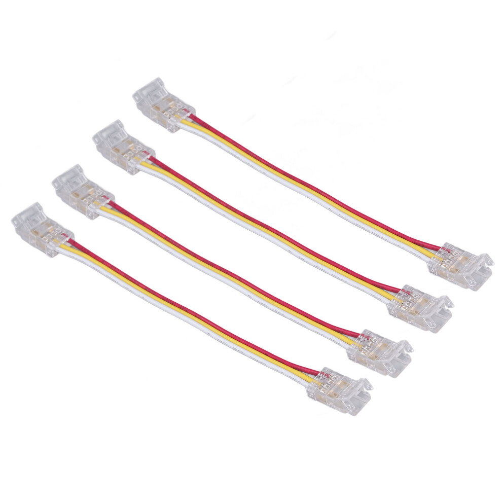 10 Sets 8Mm Led Strip Connectors 3Pin Safe Pc Durable Cob Led Strip Connectors 8731371512657