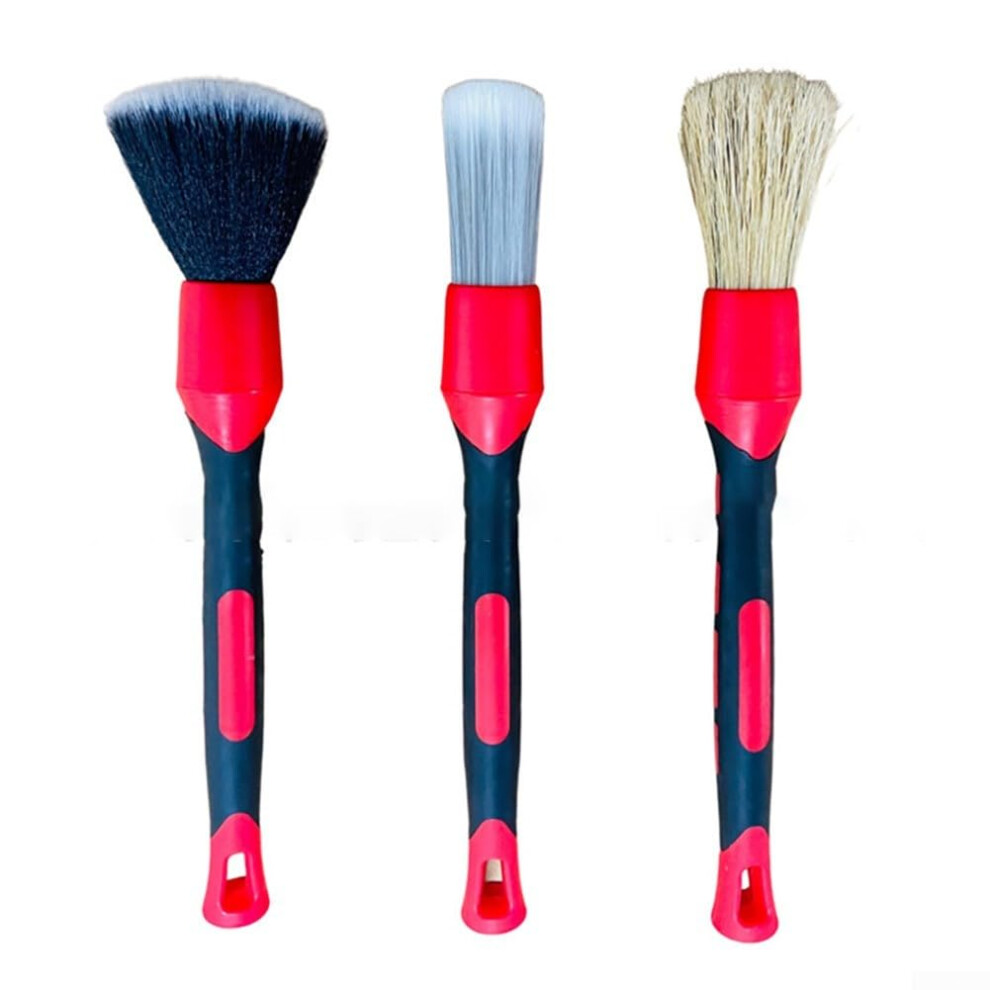 Car Detailing Brush Set With Ergonomic Grip For Interior And Exterior Precision Cleaning 9382693758675