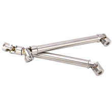 2 Pcs Stainless Steel Drive Shafts 139mm for 1/10 RC Crawler M4 Silver