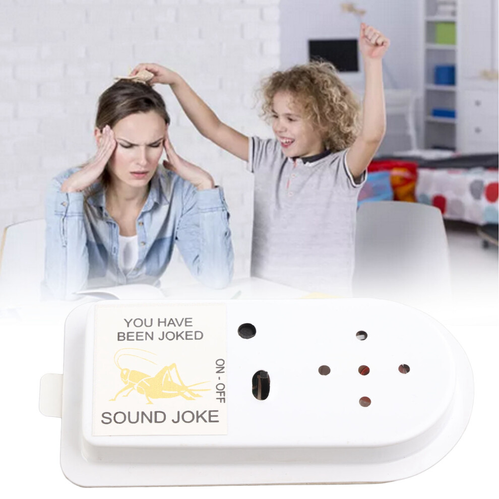 White Crickets Sound Toy with Auto Shut-Off Adhesive Back Noise Maker