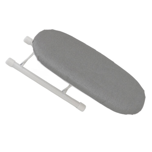Compact Grey Ironing Board with Stable Support Perfect for Travel