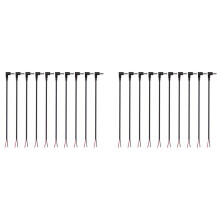 (Pacote de 20) Substituição 3,5 mm x 1,35 mm 90 Graus de ÂNgulo Reto  Alimentação Macho Plug Jack para Fio Desencapado de Extremidade Aberta