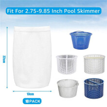 50 Packungen Schwimmbad AbschöPfer Socken, Filterbeutel, Die Perfekte Socke/Netz/Retter Zum Schutz Ihres Unterirdischen Oder Oberirdischen
