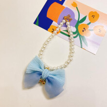 Pet Decoration Collar Necklace For Cats And Dogs, Adjustable, Size M, Model A14, Pet Grooming Accessory