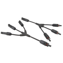 2 Stück 3 zu 1 Solarkabelverbinder Y-Verteiler Paralleladapter IP67 wasserdicht
