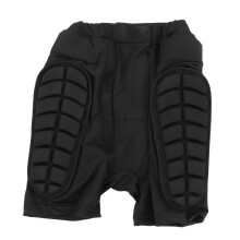 Adjustable Padded Sports Shorts for Skiing & Skating Black XS-XXXL