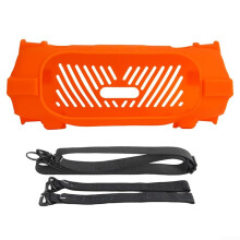 Travel Optimized Silicone Case For JBL Charge 6 Orange Travel Friendly Design