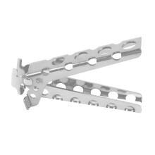 Hot Pot Pfannen-Händegriffklemme aus Aluminiumlegierung, tragbarer Kochklemmen, silbern