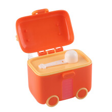 Baby-Reise-Milchnahrungs-Behälter mit Griff, schimmel- und feuchtigkeitsbeständig, rötlich-orange