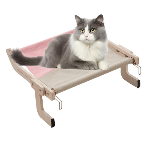 Cat Hammock For Window Adjustable Wooden Frame Large Cat Window Bed Cat Window Seat