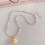 Collier pendentif à perles multiples, chaînes de clavicule-Jaune 7