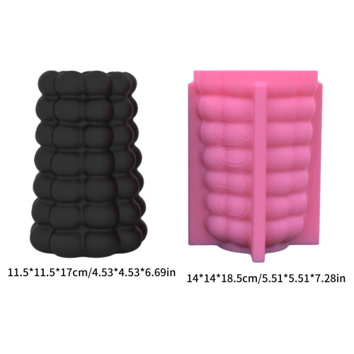 Beads Bubble Art Pot Silicone Mold Epoxy Resin Casting Succulent 2
