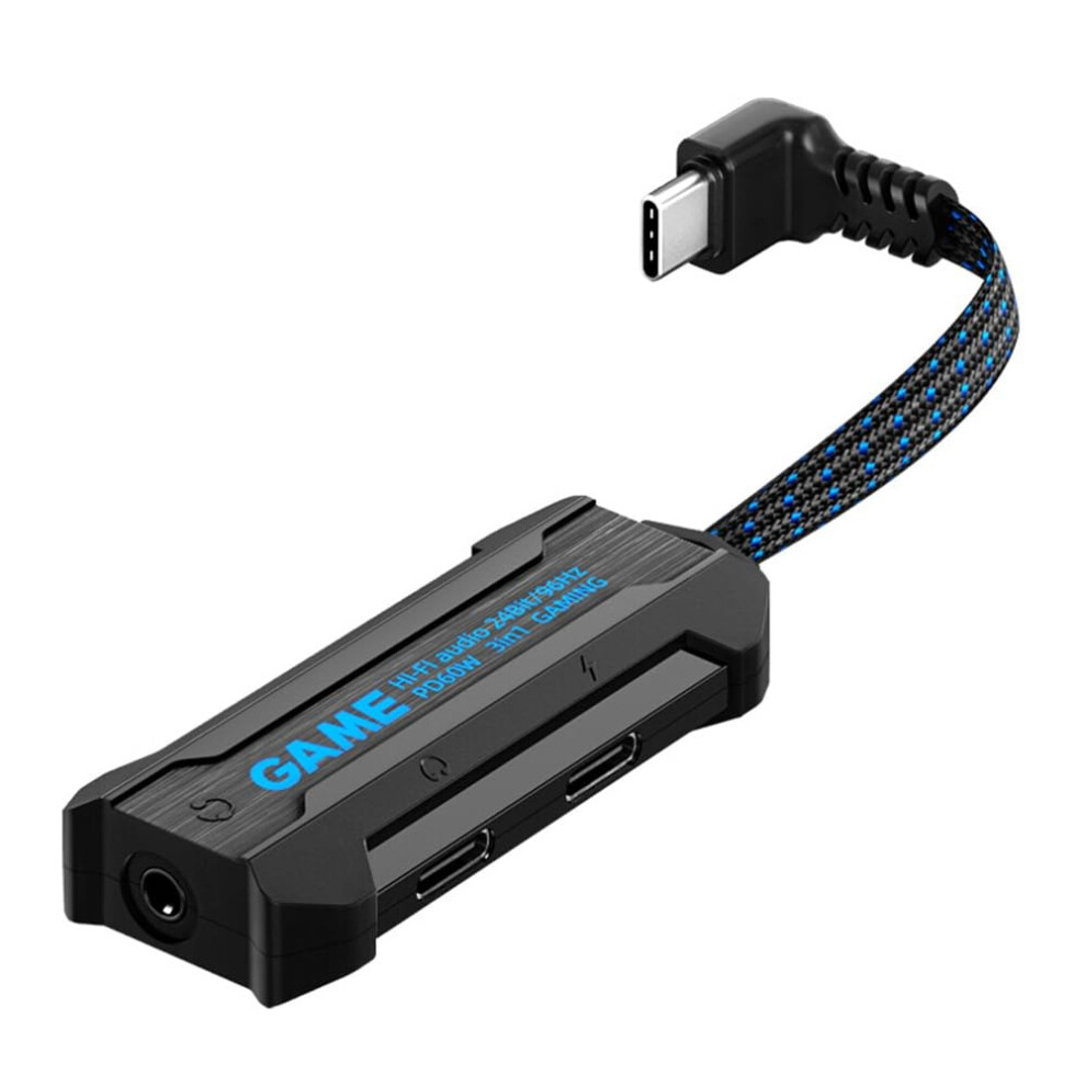 Type C To Audio Adapter Cable Elbow 60W Pd Charging Portable Video And Audio Conversion Usbc Cable 9347817091083