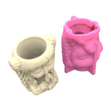 Prayer Girl Pen Holder Pot Silicone Mold Succulent Planter Mold