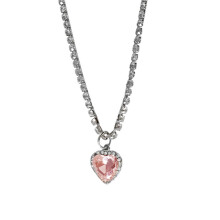 Heart Pendant Necklace Splicing Necklace Alloy Material Heart-3
