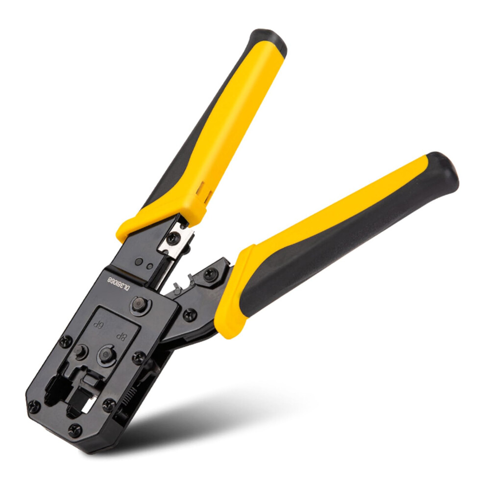 Rj45 Crimping Tool, Ethernet Cable Crimper, Wire Cutter Stripper, For Rj45 Ethernet Telephone Pliers, Durable Steel 9347817091243