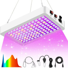 Lâmpada LED de cultivo eficiente em termos energéticos para plantas de interior, perfeita para todas as fases de crescimento. Iluminação de