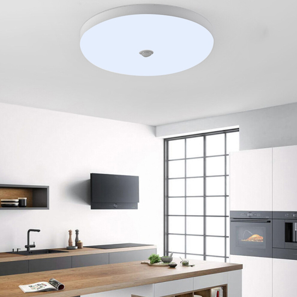 Motion Sensor Ceiling Light, Dusk To Dawn Sensor With 360 Omnidirectional Detection, Energy Saving Wireless Ceiling Light For Bedrooms Living Rooms 9448196371206