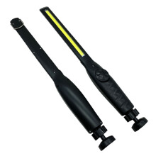 LED Work Light with COB Lamp Beads, Rechargeable Portable Work Lamp with 360 Degree Rotation and Stepless Dimming, Strong Magnetic Bottom for
