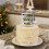 Hollow Frame Cake Topper, Versatile Decorating Options with Smooth Reflective Surface, Mirror Acrylic Cake Topper Featuring Artistic Font Design, 2