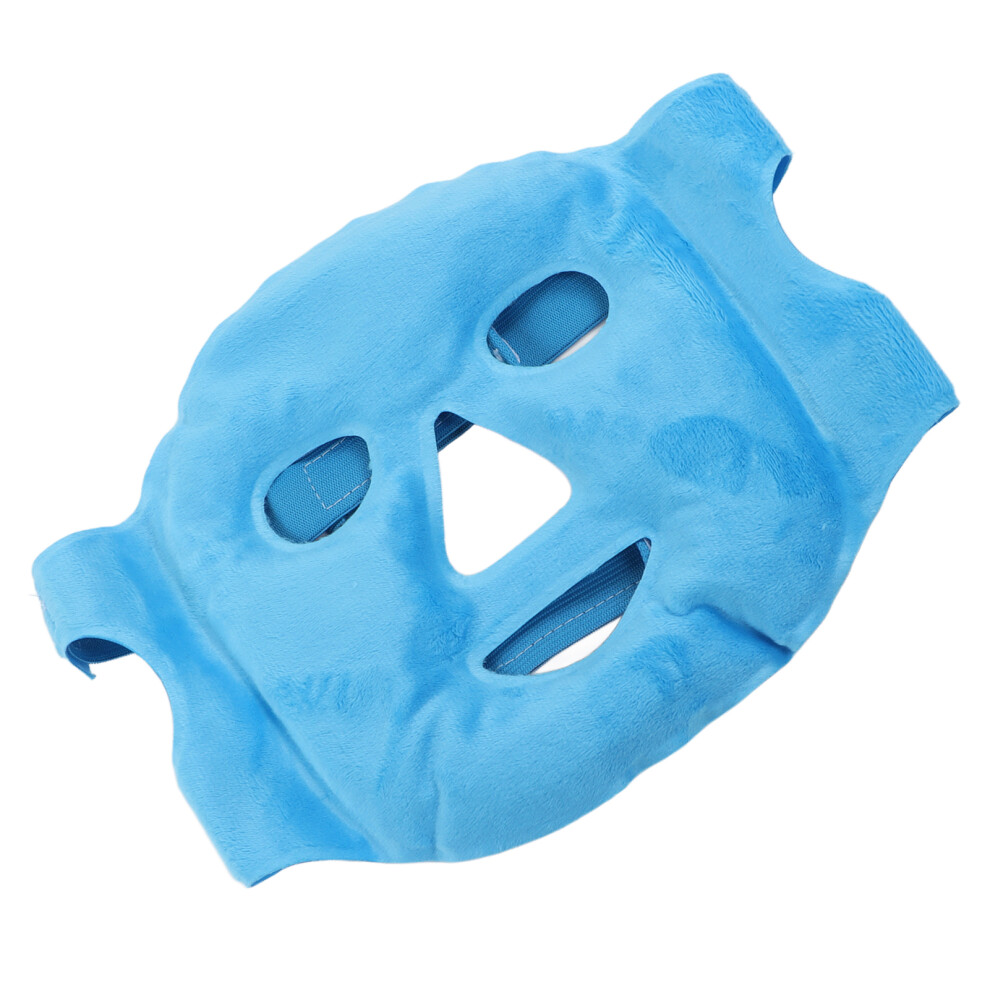 Dark/Blue Hot Cold Comress Gel Bead Face Cover For Swelling Stress Relief