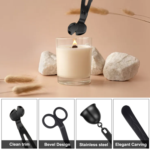 Σετ δώρου Candle Lover, Exquisite Elegance Κιτ αξεσουάρ κεριών 3 σε 1 με Charming Life από ανοξείδωτο 2