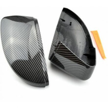 Coques de rétroviseurs complètes style fibre de carbone, en ABS de haute qualité, pour différents modèles VW