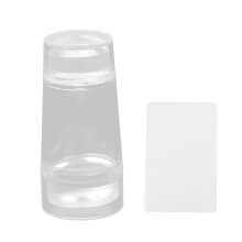 Kit de nail art DIY pour des motifs exquis à la maison ou en salon, gelée de silicone transparente pour stamping avec motif transparent pour un