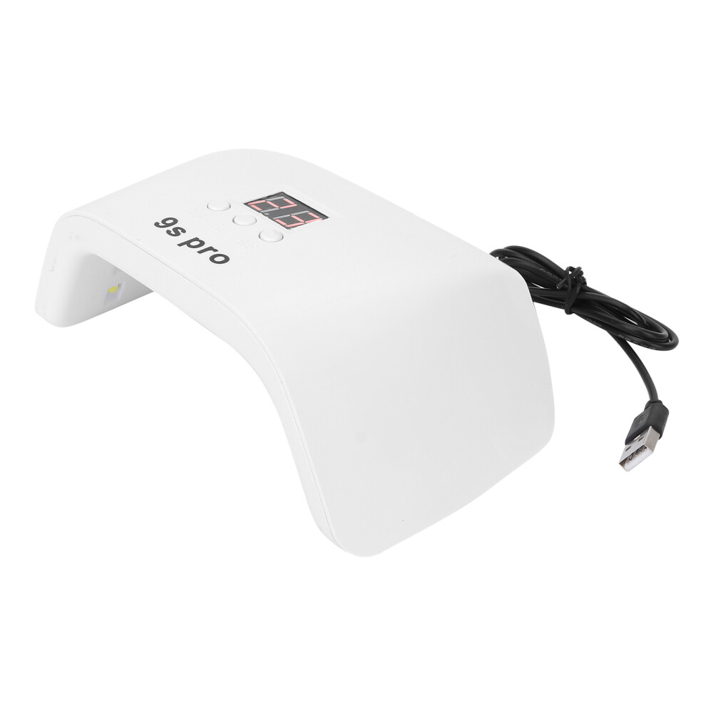 Light Durable Led Nail Dryer, 120W Power Dual Source Fast Drying Gel Nail Portable Design For Salon-Grade Manicures At Home For Nightclubs