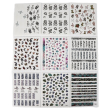 Autocollants pour ongles pour manucure DIY, magnifiques motifs, stickers adhésifs pour ongles avec motif serpent, stickers nail art globe-trotteurs,