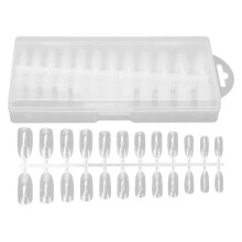 Nageldecoratieset met acryl nagels, zachte geltips, kunstnagels, volledige dekking, plaknagels voor manicure, natuurlijke look, hoogwaardig