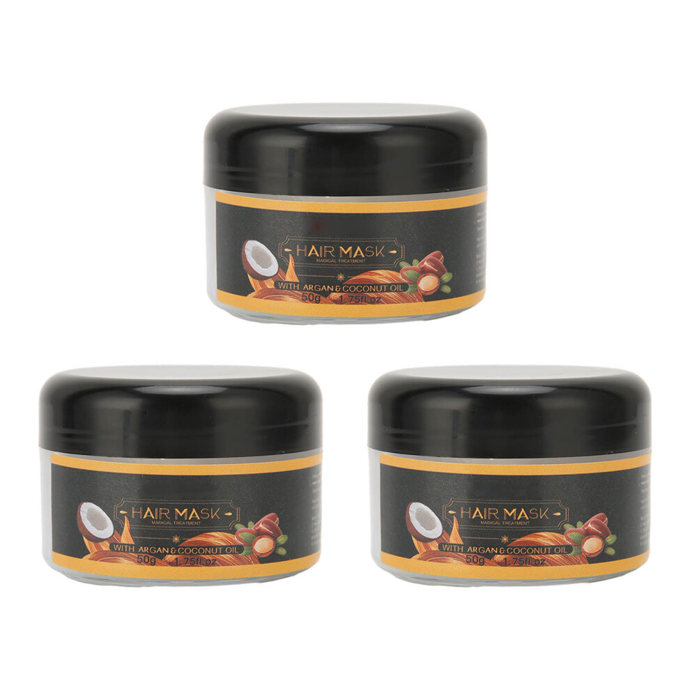 Deep Conditioning Hair Mask with Argan Oil Coconut Oil, Repair Damaged Hair Treatment for All Hair Types, Luxurious Nourishing Hair Care Soothes the