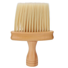 Barber Neck Brush Soft Elastic Bristles Classic Design Versatile Use Comfortable Handle Dust Removal Tool For Hair Styling