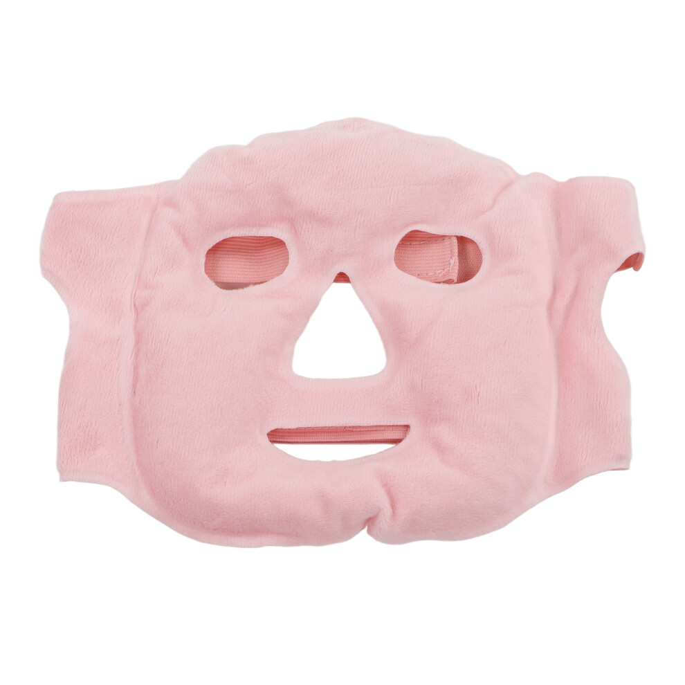 Pink Gel Bead Face Cover For Relaxing Hot & Cold Therapy Swelling Relief