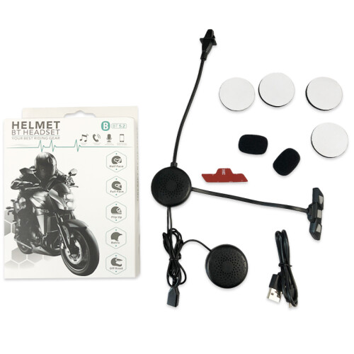 Motorradhelm-Headset Bluetooth 5.2 Black 2