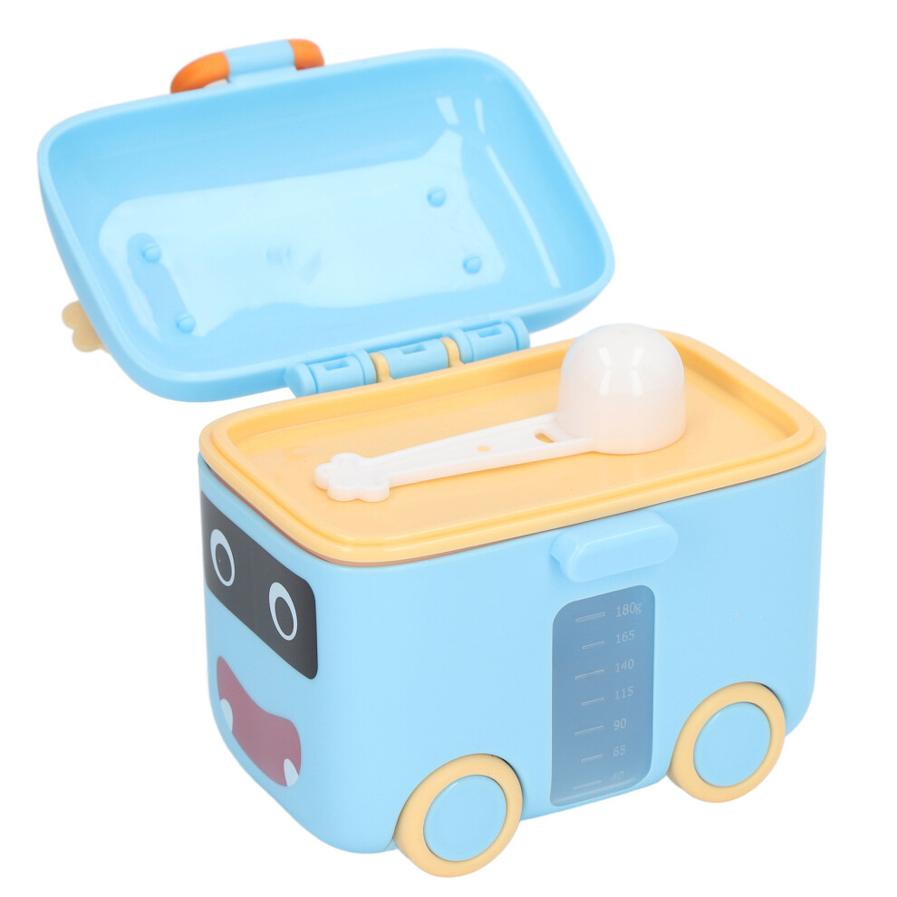 Blue Baby Travel Milk Powder Dispenser 600g Moist Proof Portable with Handle