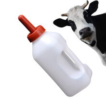 Baby Goat Bottle 2L Horizontal Milk Bottle With Teat Goat Milk Feeder With Handle For Kittens, Puppies, Rabbits
