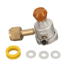 Tragbares CO2-Manometer aus Aluminium, Druckregler für Bierfässer, CO2-Adapter für Wassersprudler zum Heimbrauen, für Picknicks im Freien, mit