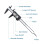 Digital Caliper 6in LCD Screen, 0.1mm Resolution, Black 2