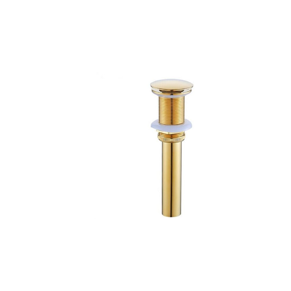 Bathroom Sink Drain, Pop Up Sink Drain Assembly, Solid Brass And Stainless Steel, Easy Installation For Sinks Without Overflow, Corrosion-Resistant 9448196396728